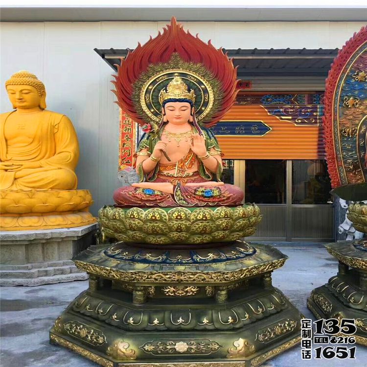 景區廟宇玻璃鋼彩繪神佛三圣雕塑 景區廟宇玻璃鋼彩繪神佛三圣雕塑