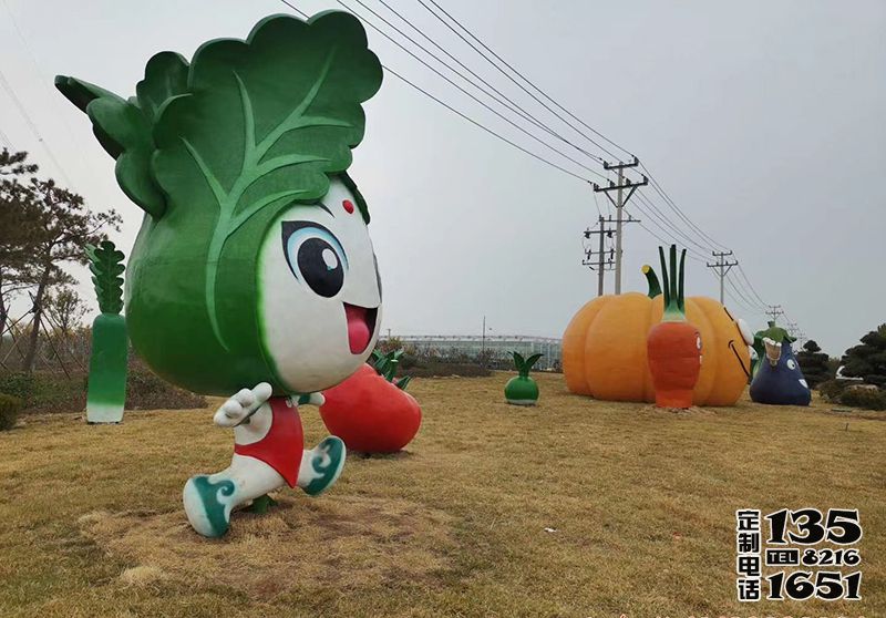 農(nóng)場大型創(chuàng)意玻璃鋼卡通蔬菜公仔雕塑 農(nóng)場大型創(chuàng)意玻璃鋼卡通蔬菜公仔雕塑