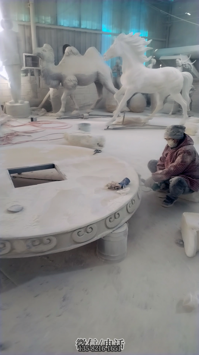 大花籃托盤(pán)拋光打磨